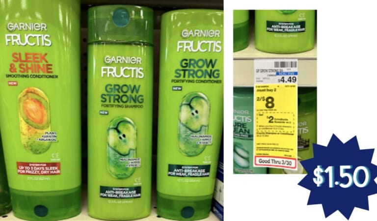 $1.50 Garnier Fructis Haircare at CVS