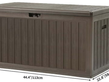 Dextrus 86-Gallon Outdoor Deck Box for $86 + free shipping