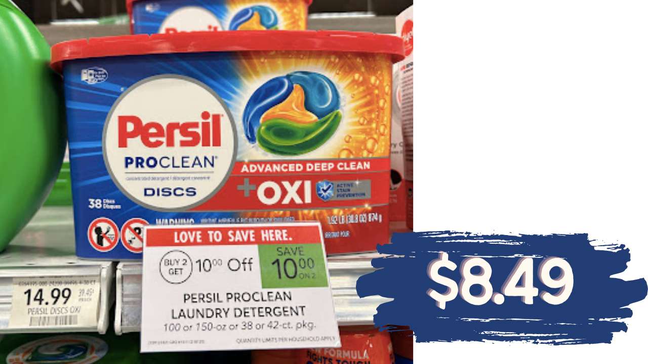 $8.49 Persil ProClean Discs at Publix