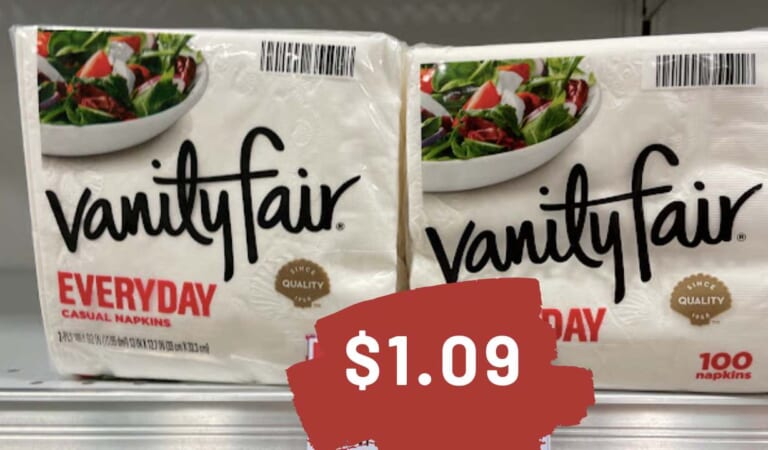 $1.09 Vanity Fair Napkins at Publix