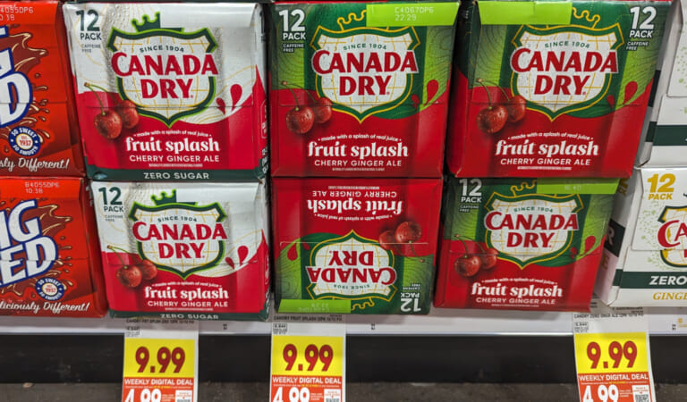 Coca-Cola, Pepsi, Mountain Dew or Canada Dry 12-Packs Just $4.99 Each At Kroger – Half Price
