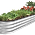 Outdoor Metal Raised Garden Bed