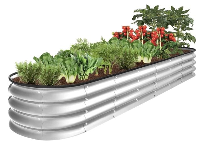 Outdoor Metal Raised Garden Bed