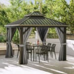 Yitahome 10x10-Foot Double Metal Roof Hardtop Gazebo for $870 + free shipping