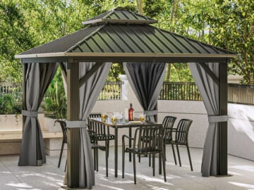 Yitahome 10x10-Foot Double Metal Roof Hardtop Gazebo for $870 + free shipping