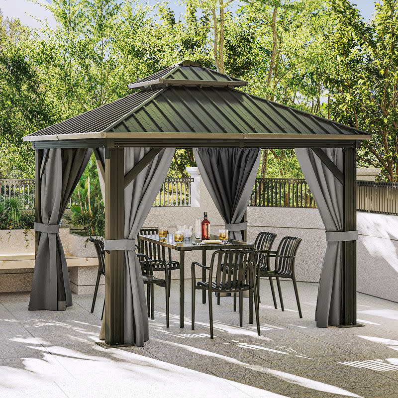 Yitahome 10x10-Foot Double Metal Roof Hardtop Gazebo for $870 + free shipping