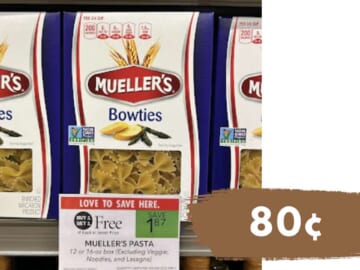 Get Mueller’s Pasta for 80¢ at Publix