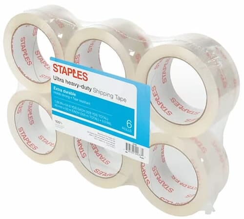 *HOT* Staples Ultra Heavy Duty Packing Tape 6-Rolls only $8.99 shipped!