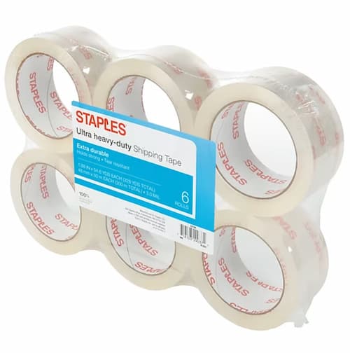 *HOT* Staples Ultra Heavy Duty Packing Tape 6-Rolls only $8.99 shipped!
