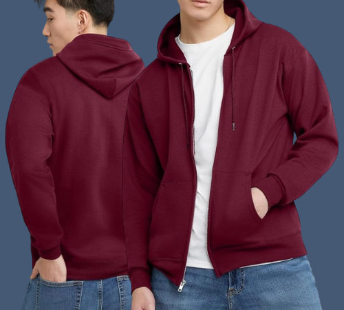 Hanes Men’s Ecosmart Fleece Cotton-blend Zip-up Sweatshirt Hoodie from $10.50 After Coupon (Reg. $24) – Various Colors