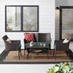 Terrace View 4-Piece Wicker Patio Conversation Set