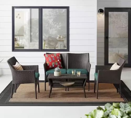 *HOT* Terrace View 4-Piece Wicker Patio Conversation Set for only $169 shipped!