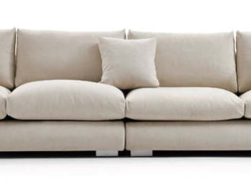Mario Capasa 6-Seater Feathers Sofa for $1,600 + 3 free pillows + free shipping