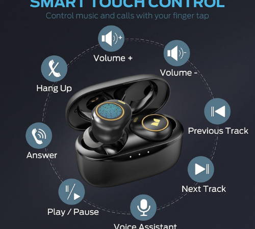 Smart Touch Control Bluetooth 5.3 Earbuds $24.99 After Coupon + Code (Reg. $70)