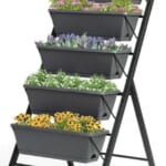 Costway 4 ft Vertical Raised Garden Bed 5-Tier Planter Box