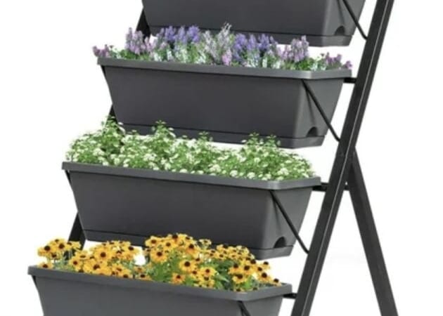 Costway 4 ft Vertical Raised Garden Bed 5-Tier Planter Box only $65.99 shipped! 