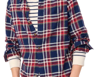 J.Crew Factory Men's Classic Plaid Flannel Shirt for $14 + free shipping