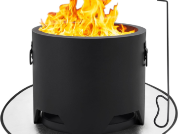 Transform your outdoor gatherings with this Yaheetech Portable Smokeless Outdoor Firepit Set for just $47.99 After Coupon (Reg. $79.99) + Free Shipping