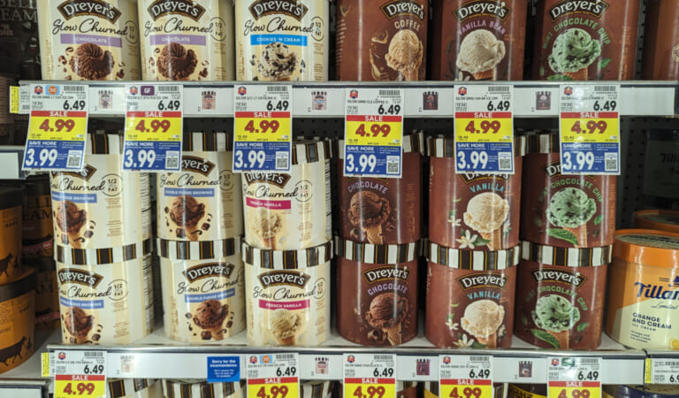 Edy’s/Dreyer’s Ice Cream As Low As $3.99 At Kroger (Regular Price $6.49)