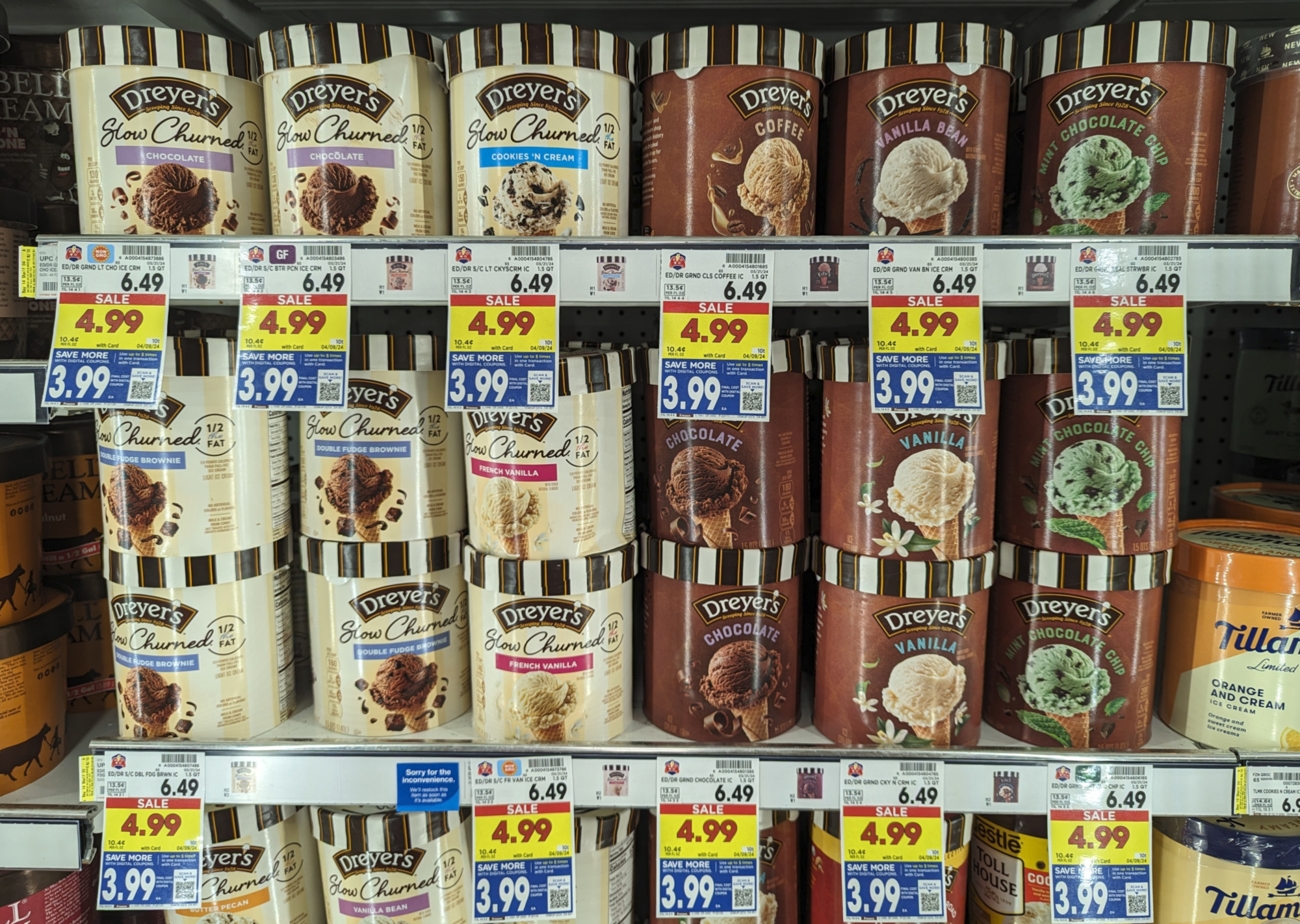 Edy’s/Dreyer’s Ice Cream As Low As $3.99 At Kroger (Regular Price $6.49)