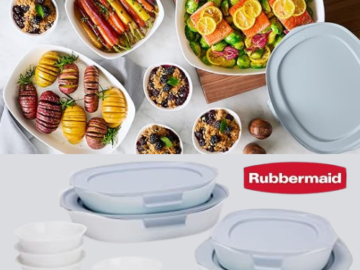 Rubbermaid Glass Baking Dish 12-Piece Set for Oven w/ Lids $45 Shipped Free (Reg. $120)