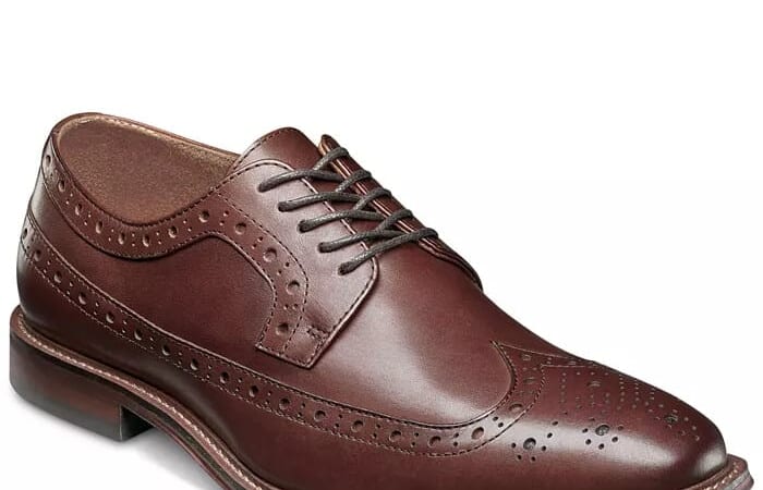 Stacy Adams Men's Marledge Leather Wingtip Oxford Dress Shoes for $40 + free shipping