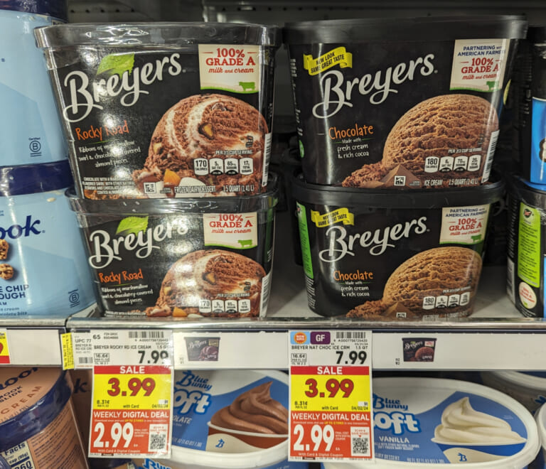 Breyers Ice Cream Only $2.99 At Kroger (Regular Price $7.99)