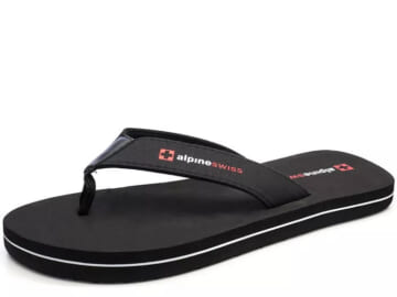 Alpine Swiss Men's Comfort Flip Flops for $10 + free shipping w/ $25