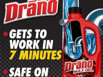 Drano Max Gel 32oz Drain Clog Remover and Cleaner as low as $2.79 After Coupon (Reg. $5) + Free Shipping