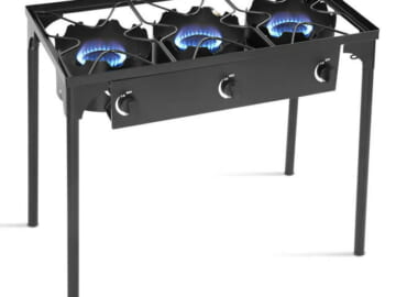 GoPlus 3-Burner Gas Camp Stove for $100 + free shipping