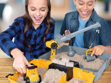 Kinetic Sand Construction Site Folding Sandbox with Toy Truck, 2-Lb $12.71 After Coupon (Reg. $35)