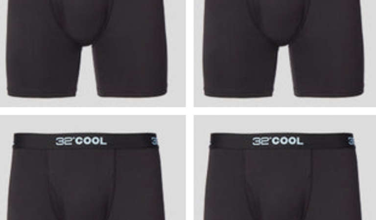 32 Degrees Men's Cool Boxer Briefs 4-Pack for $16 + free shipping w/ $24