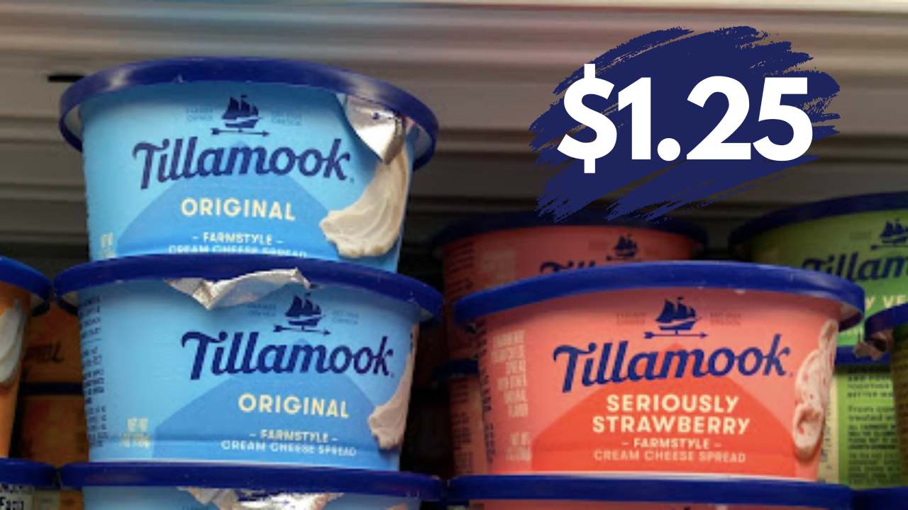 $1.25 Tillamook Cream Cheese at Kroger