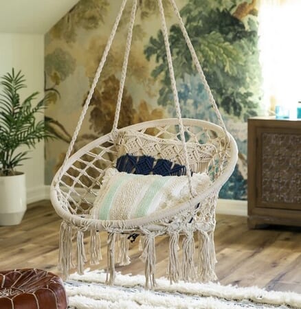 Hanging Cotton Macrame Hammock Swing only $51.99 shipped (Reg. $110!)