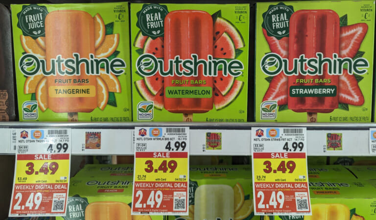 Outshine Bars As Low As $2.49 Per Box At Kroger