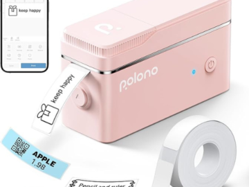 Keep everything neatly labeled and organized with POLONO P31S Label Maker Machine with Tape for just $10.50 After Code (Reg. $42.99)