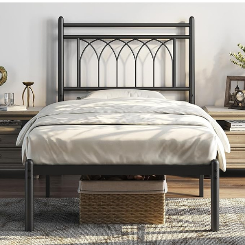 Transform your bedroom with Yaheetech Twin Bed Frames Metal for just $48.74 After Coupon (Reg. $74.99) + Free Shipping