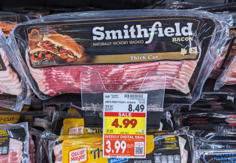 Smithfield Bacon Only $3.99 At Kroger (Regular Price $8.49)