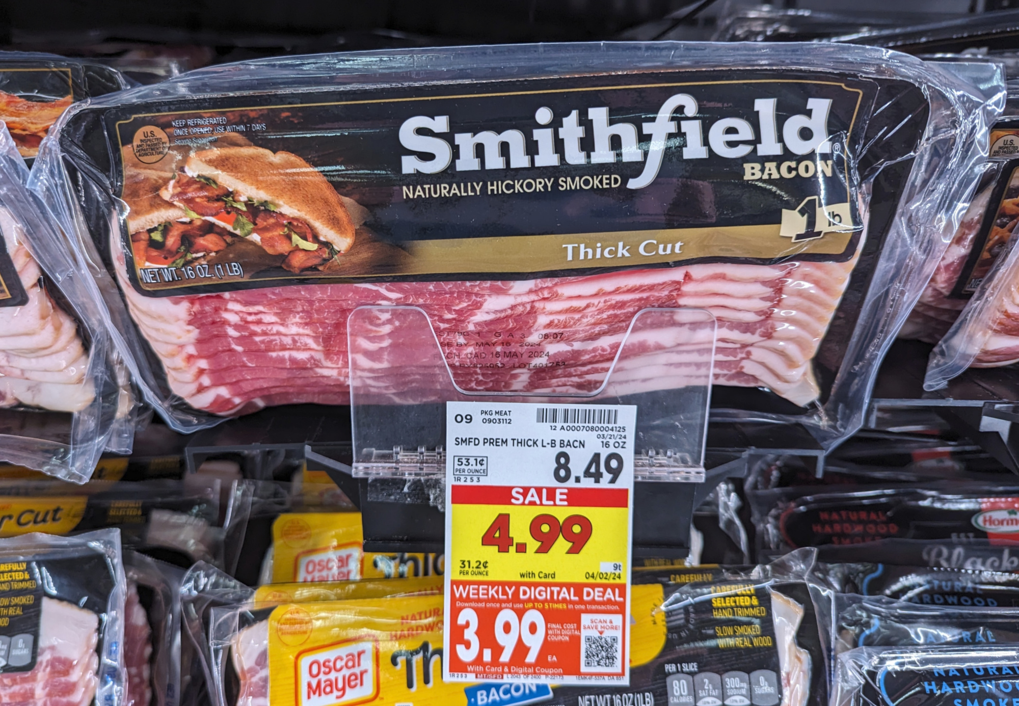 Smithfield Bacon Only $3.99 At Kroger (Regular Price $8.49)