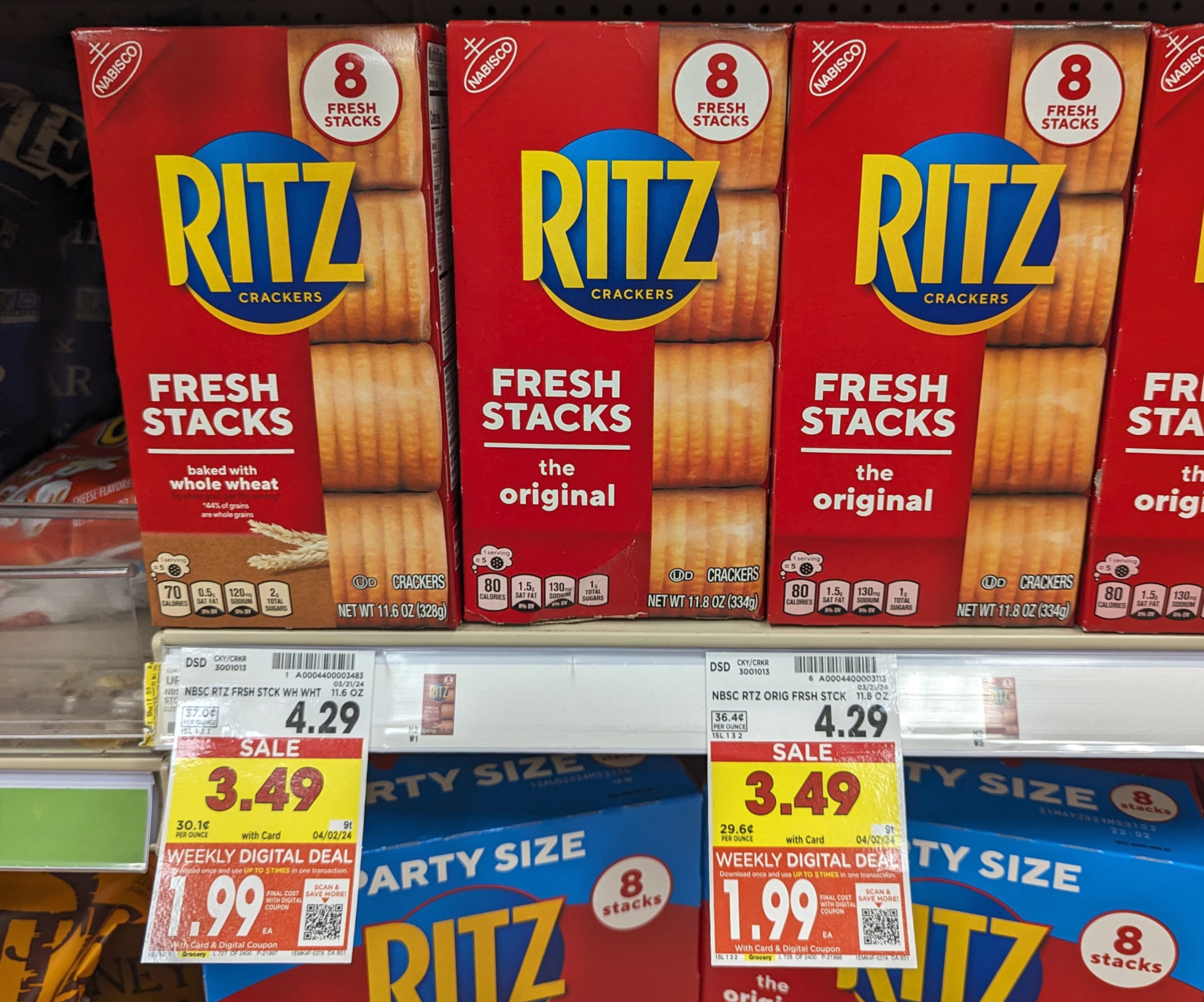 Ritz Crackers Just $1.99 At Kroger