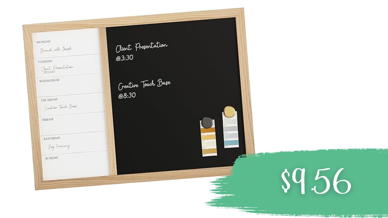 Large Dry Erase and Chalkboard Calendar Combo Only $9.56 Shipped!