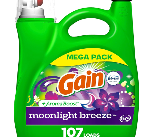 Gain + Aroma Boost Liquid Laundry Detergent, 154 Oz as low as $8.17 when you buy 4 After Coupon (Reg. $16) – 107 Loads/Bottle or 8¢/Load + Free Shipping