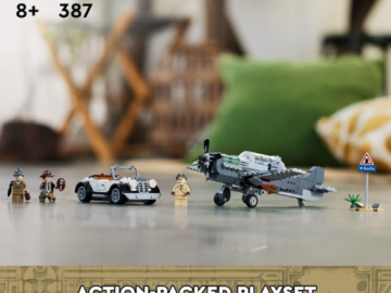 LEGO 387-Piece Indiana Jones Last Crusade Fighter Plane Chase Set $27.99 (Reg. $35)