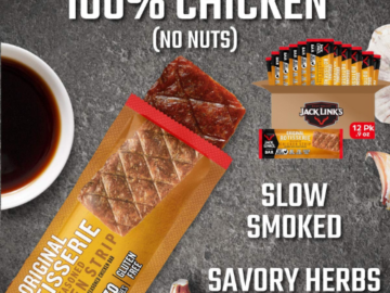 Jack Link’s 12-Count Rotisserie Chicken Meat Bars as low as $11.43 After Coupon (Reg. $18.63) + Free Shipping – 95¢/Bar