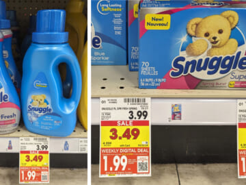 Snuggle Fabric Softener or Dryer Sheets As Low As $1.99 At Kroger