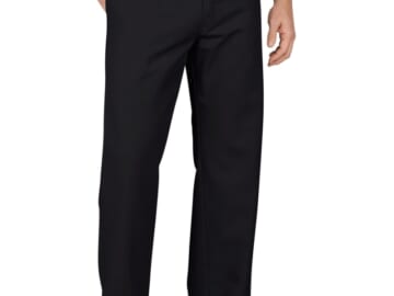 Dickies Men's Relaxed Fit Straight Leg Flat Front Flex Pants for $11 + free shipping