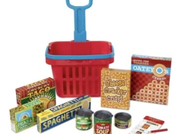 Melissa & Doug Fill and Roll Grocery Basket Play Set only $10!