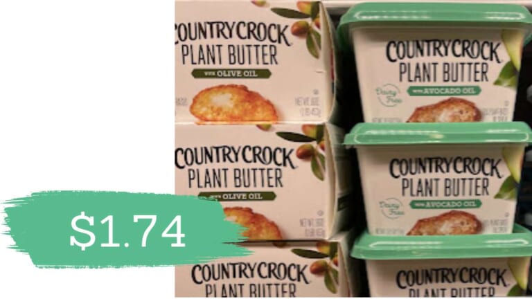 $1.74 Country Crock Plant-Based Butter | Kroger Mega Deal