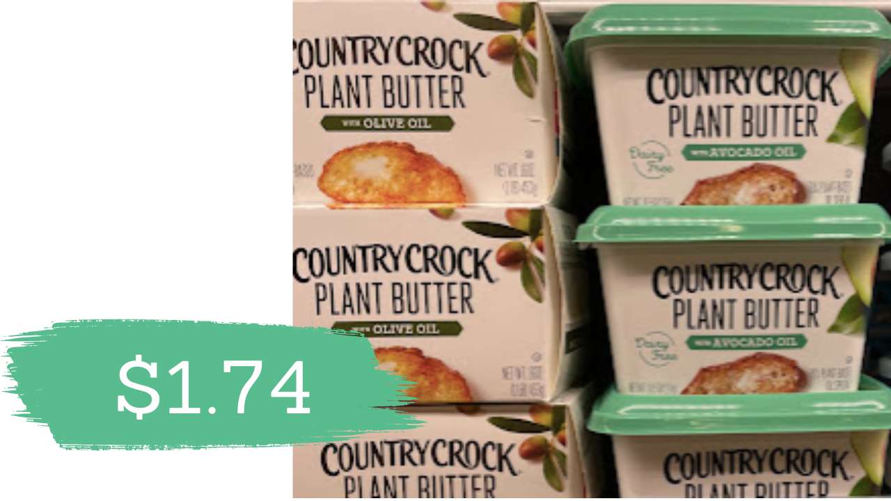 $1.74 Country Crock Plant-Based Butter | Kroger Mega Deal