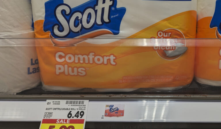 Grab Scott Comfort Plus Toilet Paper For Only $3.99 At Kroger